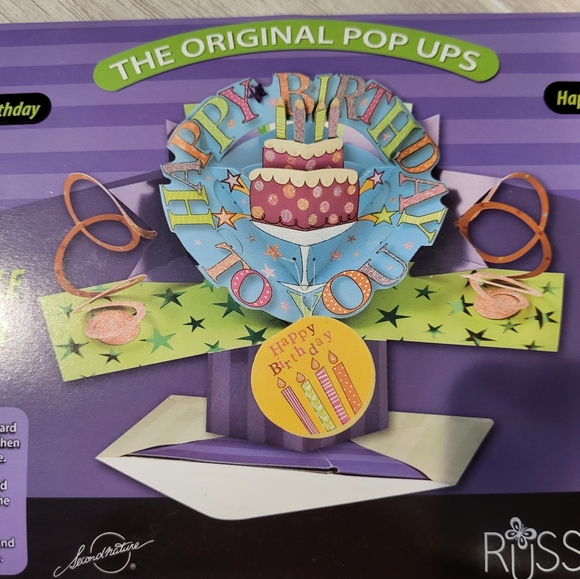 Russ 3D Pop Up Happy Birthday Card - Picture 2 of 5
